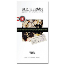 БУШЕРОН горький шоколад минд клюк фисташка 100г